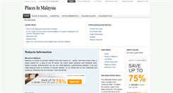 Desktop Screenshot of placesinmalaysia.com